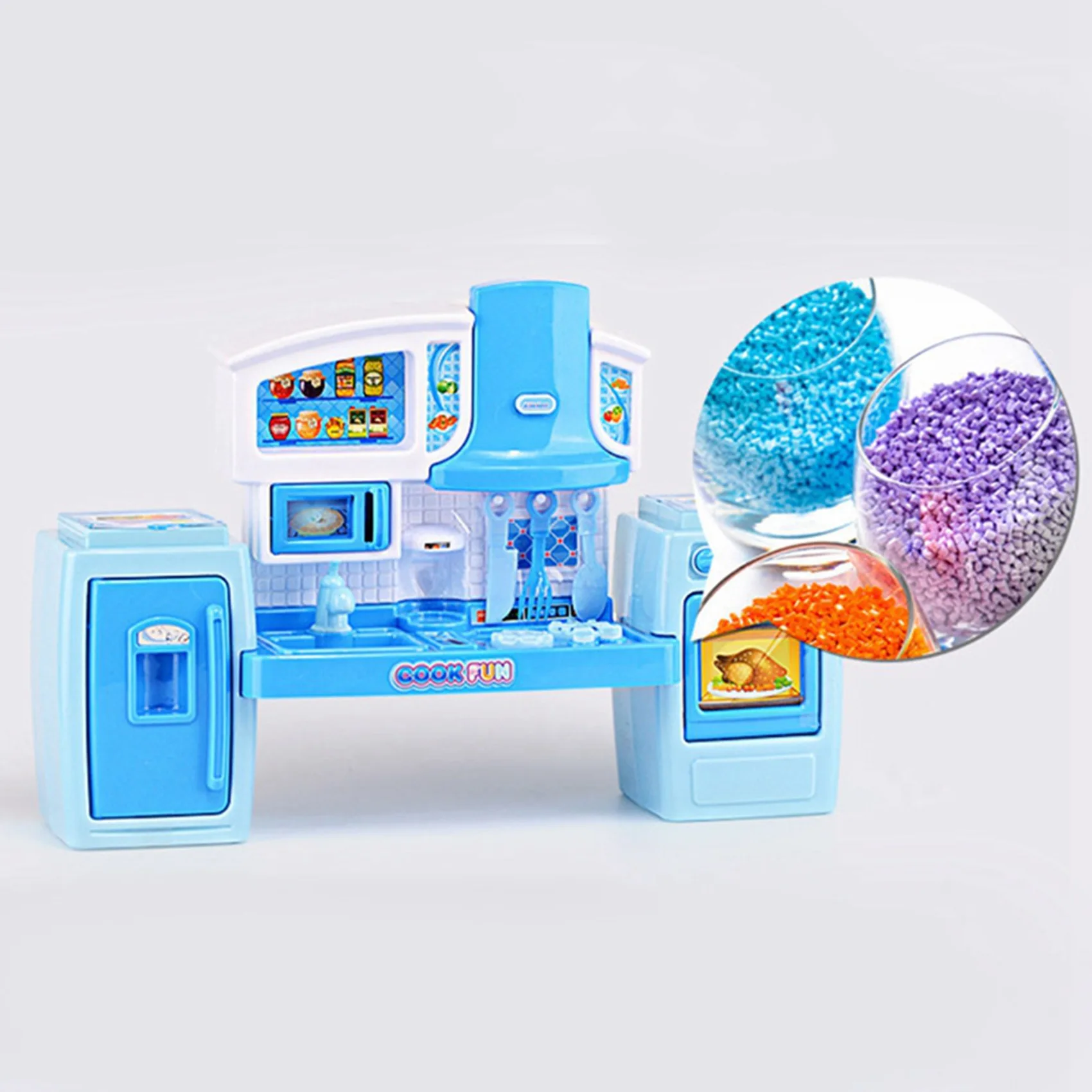 A63T-24X Set da cucina Musica Finta Accessori Set da cucina Gioco da cucina Set di utensili da cucina per bambini - Rosa