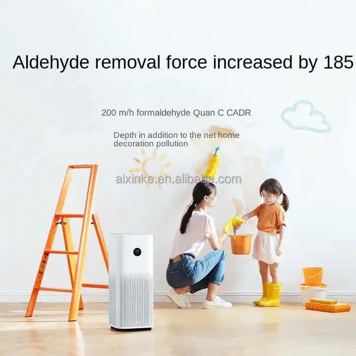 Purificador de fumo de animais de estimação de formaldeído para controle de aplicativo WIFI Mijia Purificador de ar inteligente 4 Pro