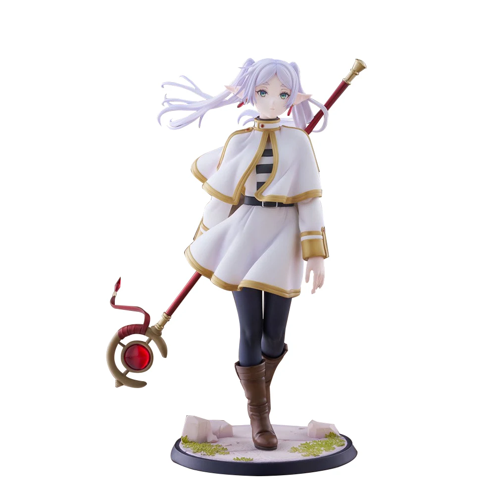 

Anime Frieren Figurine Frieren Action Figure with Acrylic Display Case Desktop Decorate statue Anime Gifts