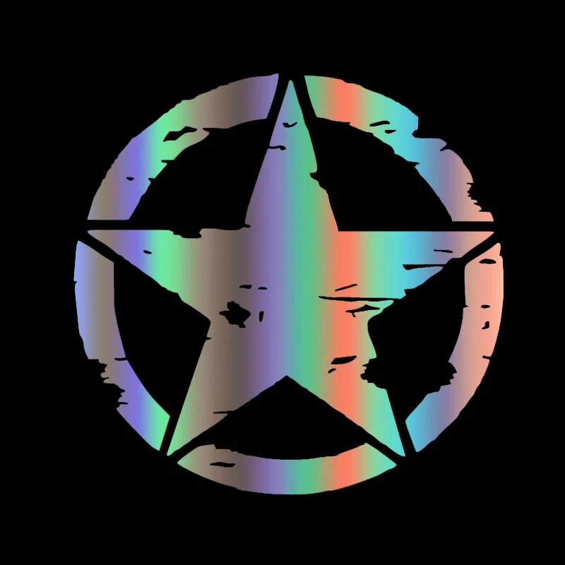 Fashion Graphic Five-pointed Star Car Sticker Body Bumper Motorcycles Vinyl Decals Decorative Exterior Accessories