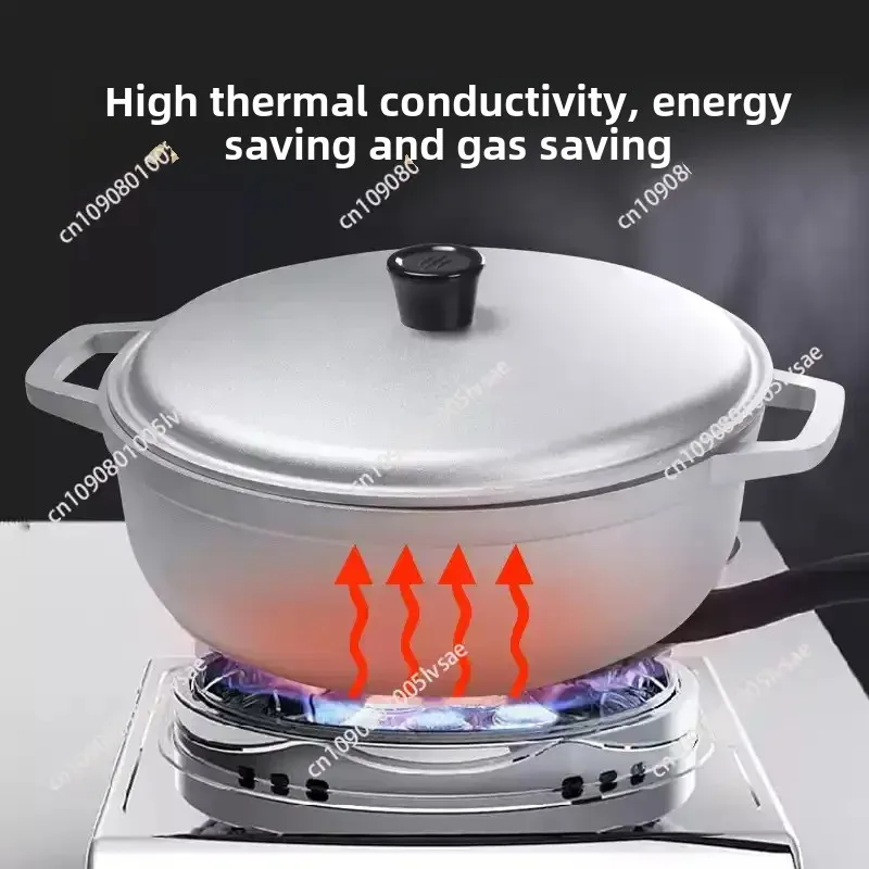 Small aluminum pot, aluminum alloy soup pot, small, thickened gas saucepan,  pilaf pot outdoor