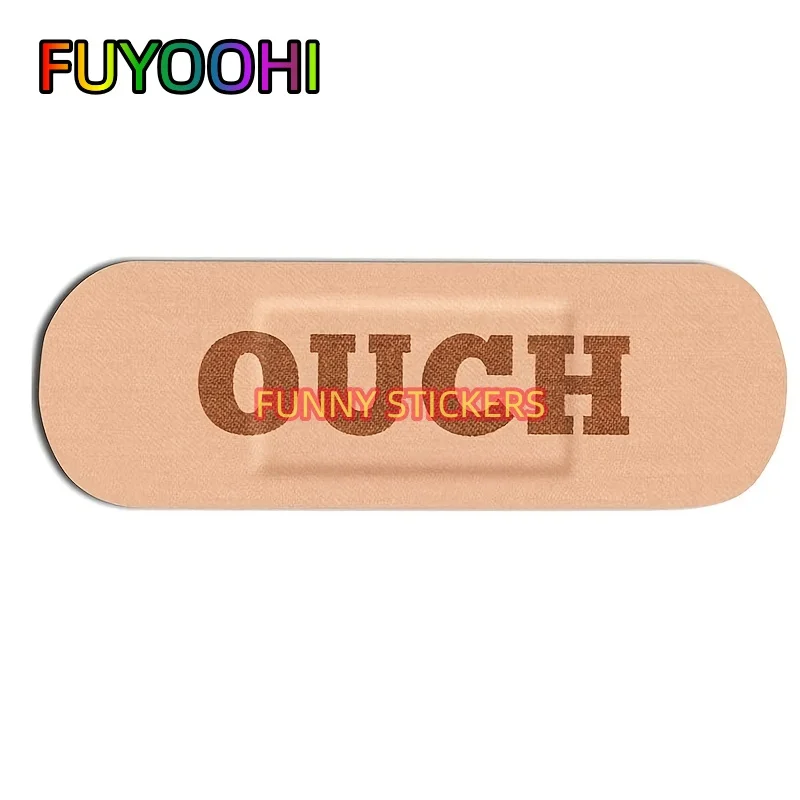 

FUYOOHI Vinyl Stickers Funny Bandage Adhesive Plaster Ouch Band Aid Bumper Decals Truck Car Window Door Motorcycle Helmet