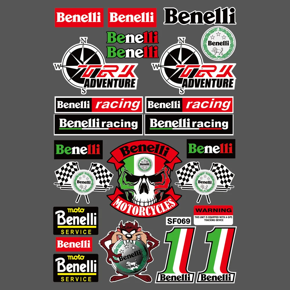 Reflecterende Motorfiets Autobike Tank Helm Reflecterende Sticker Italië Decal Accesssories Voor Benelli Trk 502 Bn 302 Tnt Bj 600