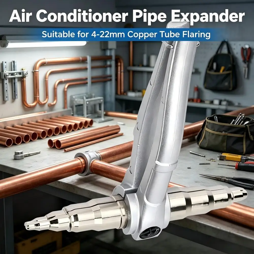 Hand Operated Copper Pipe Expander, Tube Expanding Tool for Air Conditioner Cooler Refrigerator Repair & Pipeline Modification ﻿