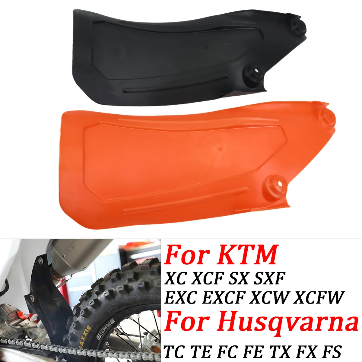 Motorcycle Rear Fender Mudguard Plastic Kit Shock Absorber Air Box Mud Flap Splash Guard For KTM SX SXF XC XCF XCW XCFW 125-500