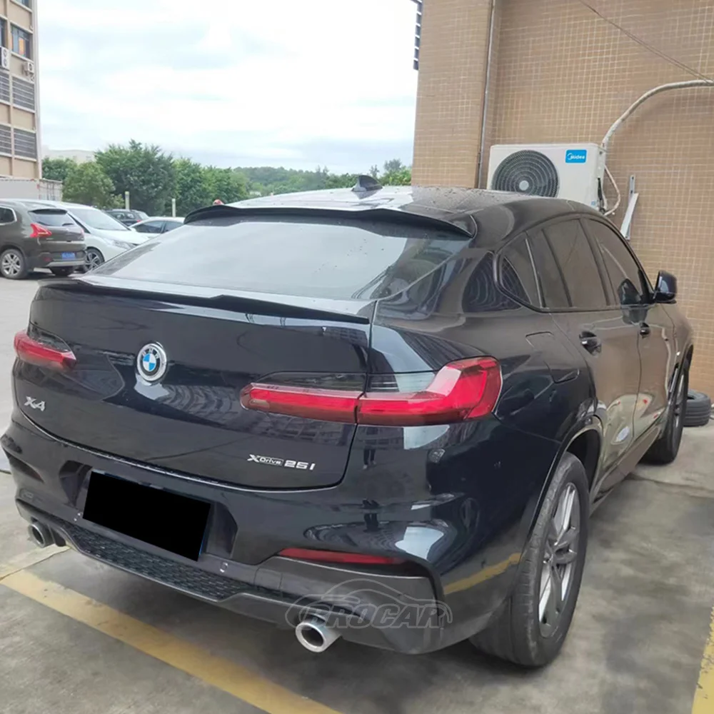 

Спойлер из АБС-пластика для BMW X4 G02 2018-2022, стильный задний спойлер из углеродного волокна, блестящий черный спойлер для тюнинга автомобиля