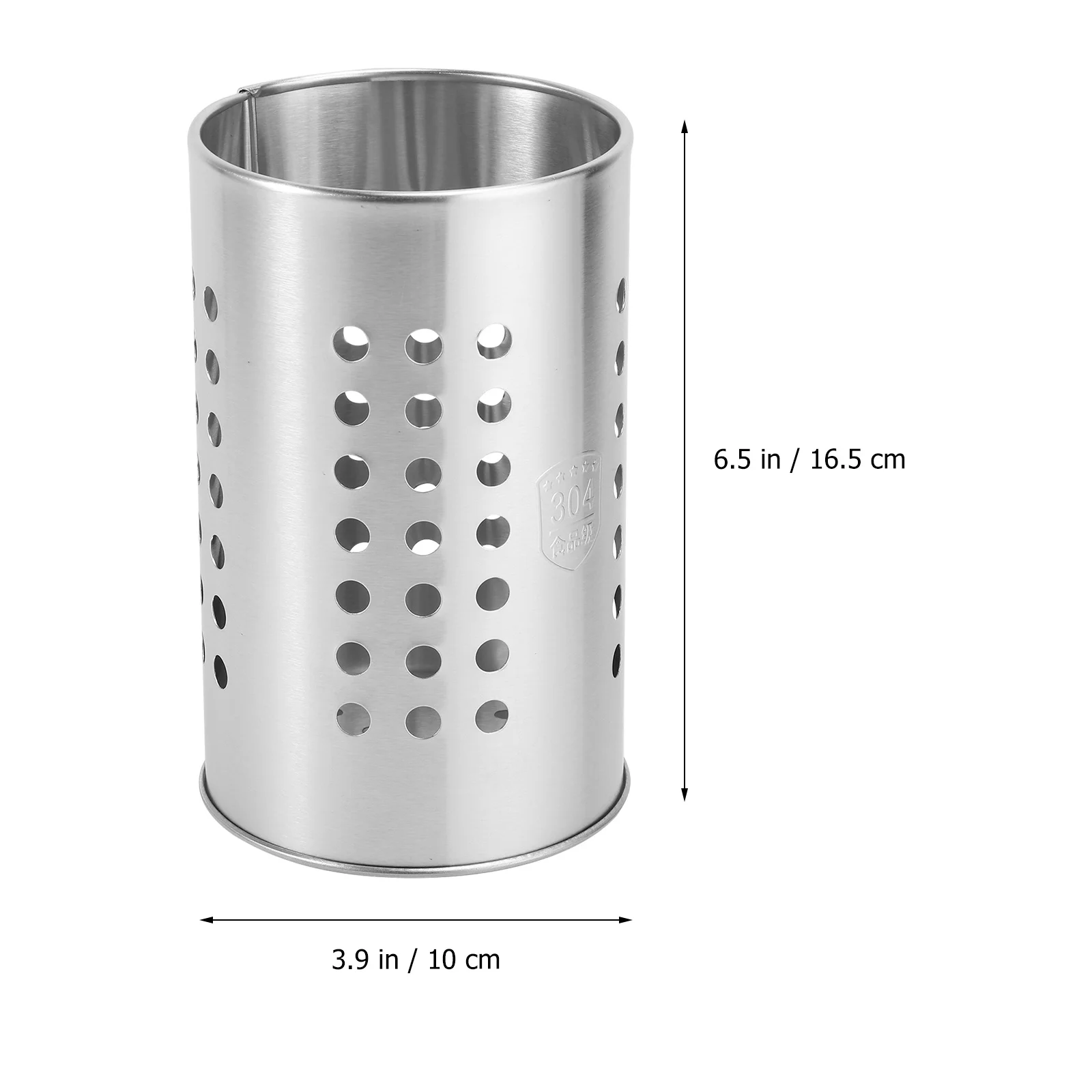 

Metal Chopsticks Organizer 13.5cm High Stainless Steel Utensil Draining Tableware Storage for Kitchen Dining Silver