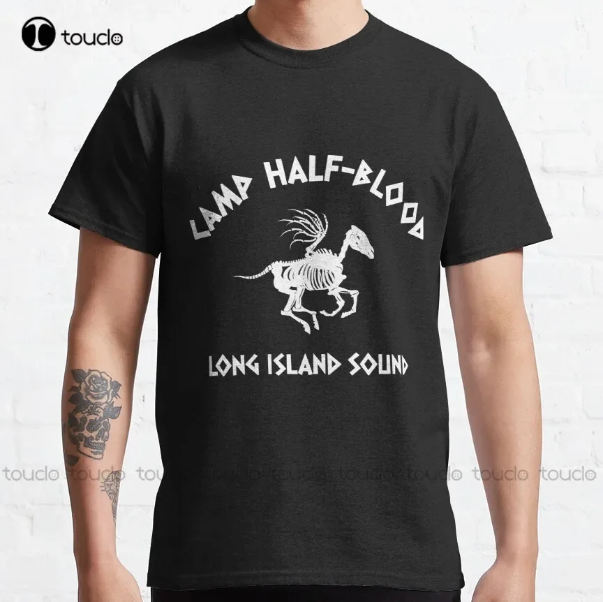 Chb Skeleton Pegasus Camp Half Blood Classic T-Shirt Sport Shirts For Men Custom Aldult Teen Unisex Digital Printing Tee Shirts