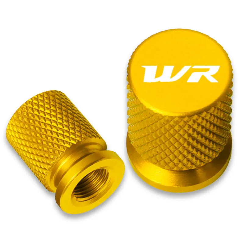 MOTO Wheel Tire Valve stem caps Cover with Logo "WR" For YAMAHA WR125X WR125R WR200 WR250 F WR250R WR250X WR250Z WR426F WR450F