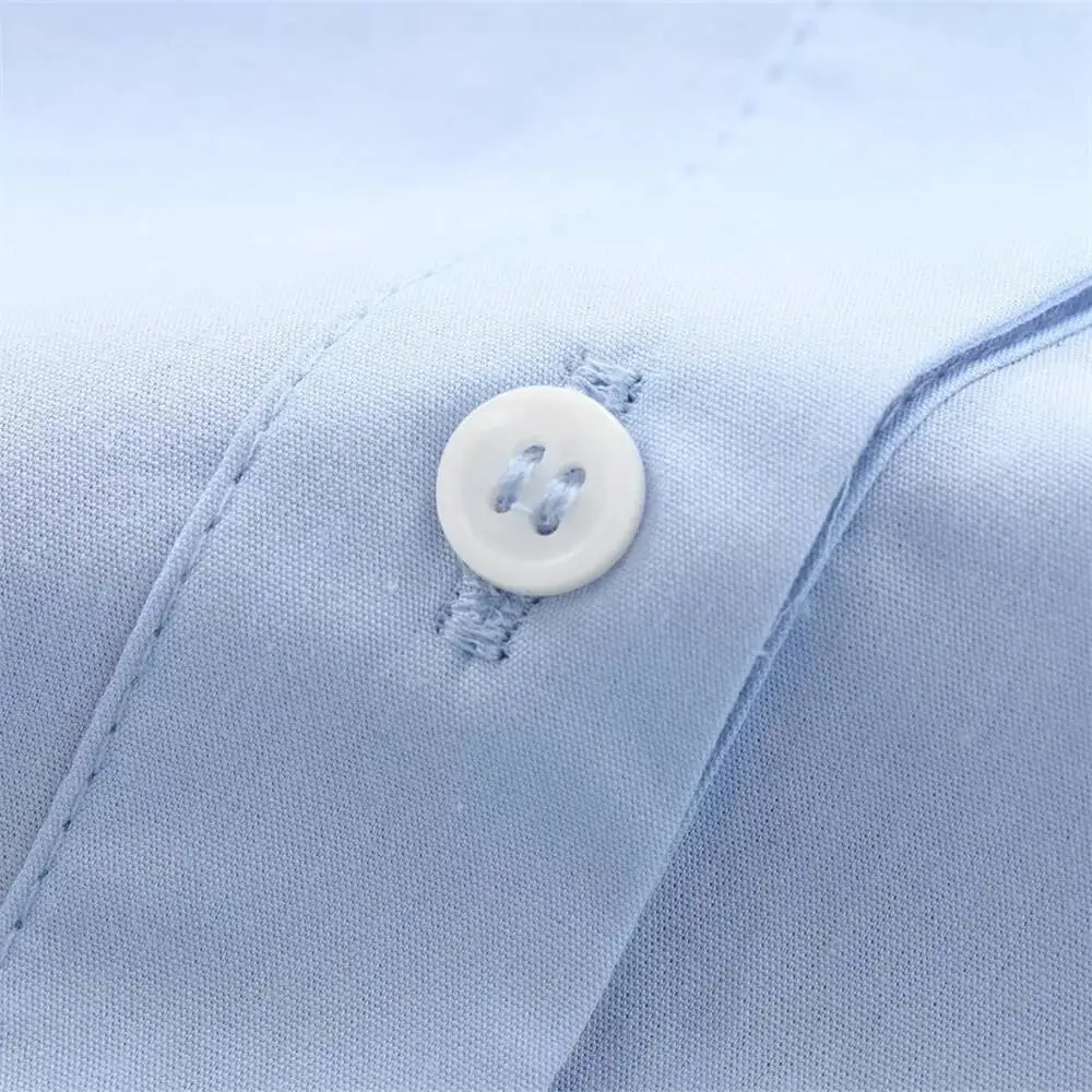 2025  Autumn New European And American Loose Collar Curled Wide Sleeve Cotton Blended Buckle Poplin Shirt