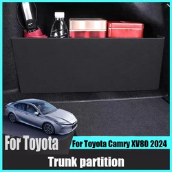 For Toyota Camry XV80 2024 Trunk partition Storage box Rear trunk sorting Automotive interior modification