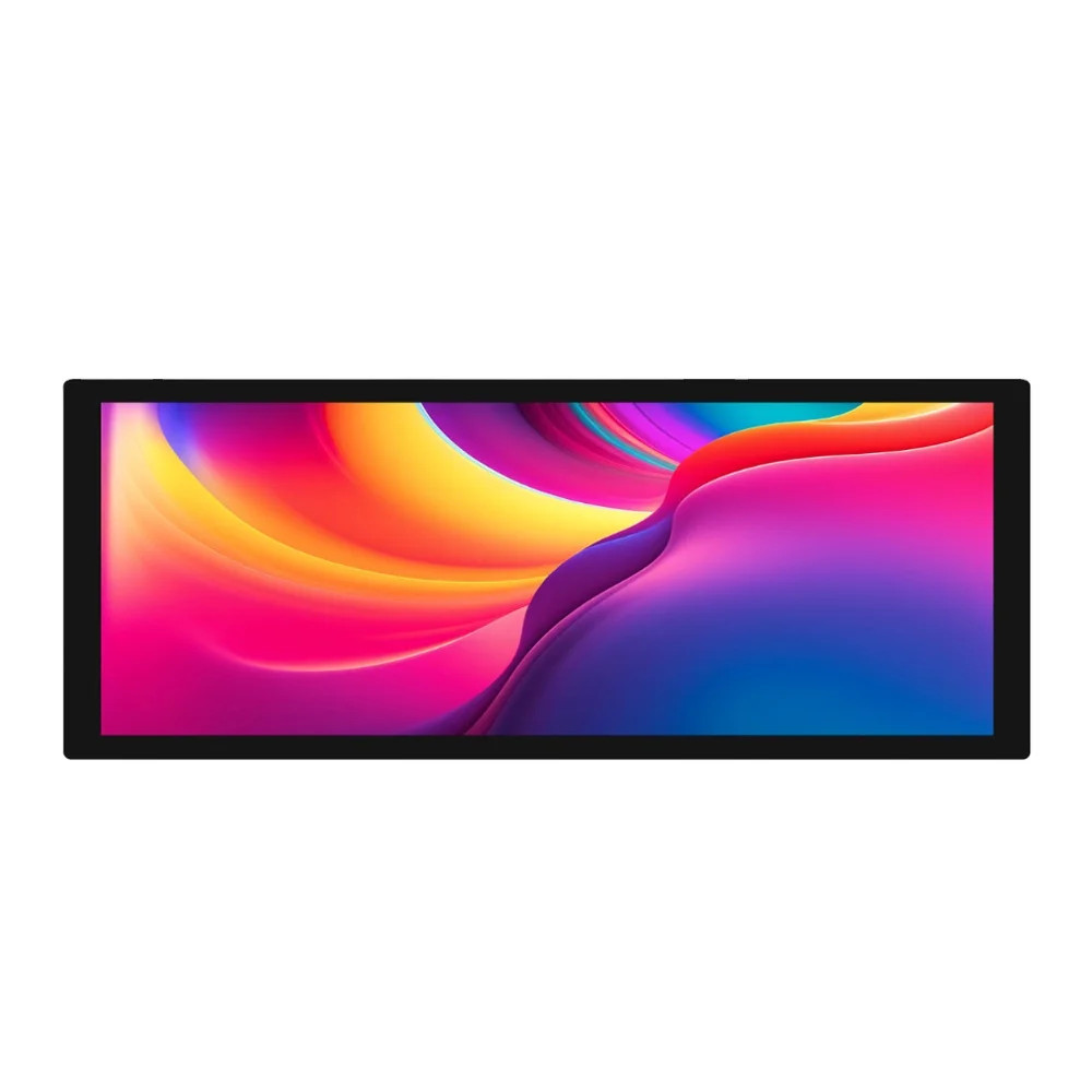 9.3inch 1600x600 LCD Waveshare Capacitive Touch Display Optical Bonding Toughened Glass Panel IPS Raspberry Pi LCD Display
