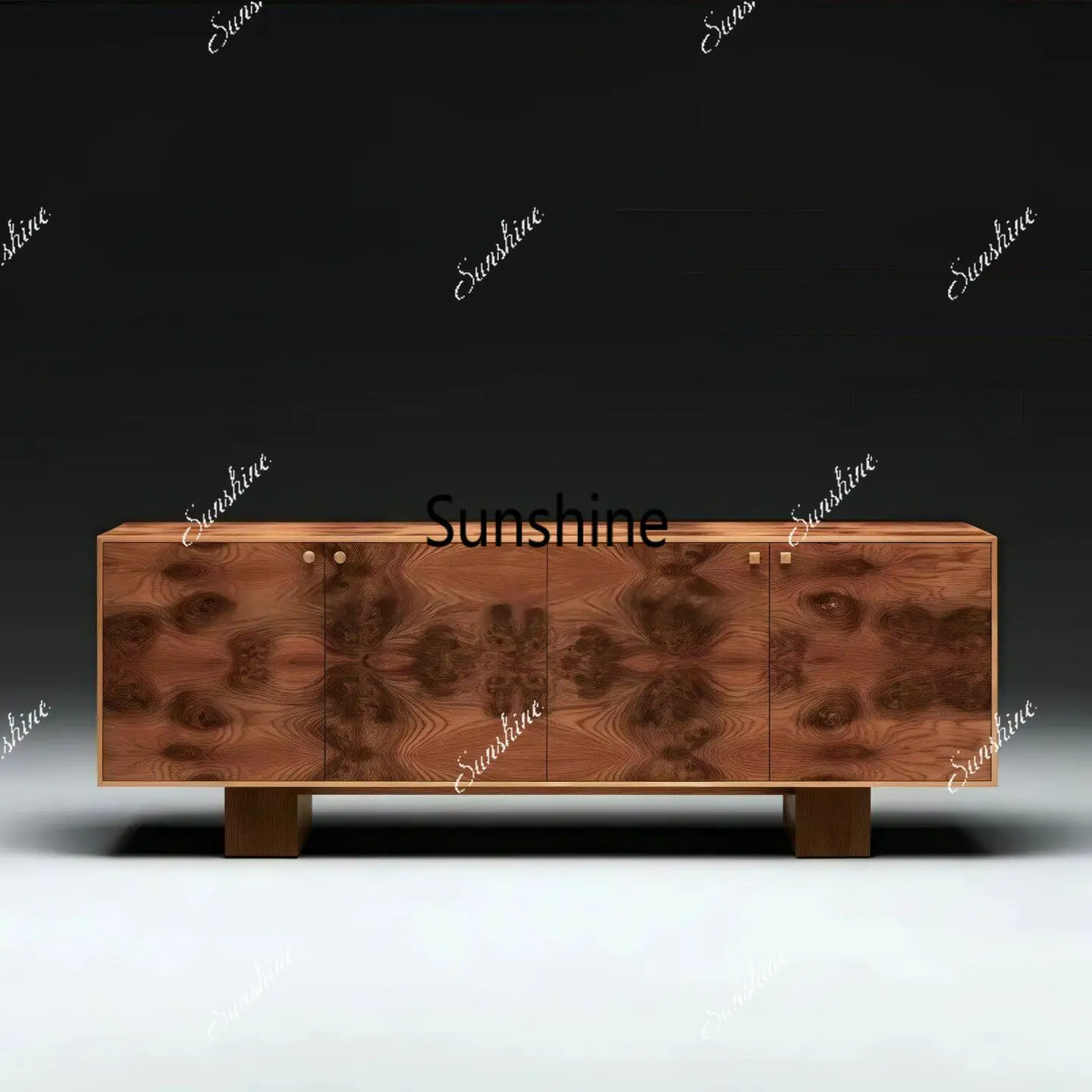 

Medieval style tree tumor skin side cabinet living room home creative locker