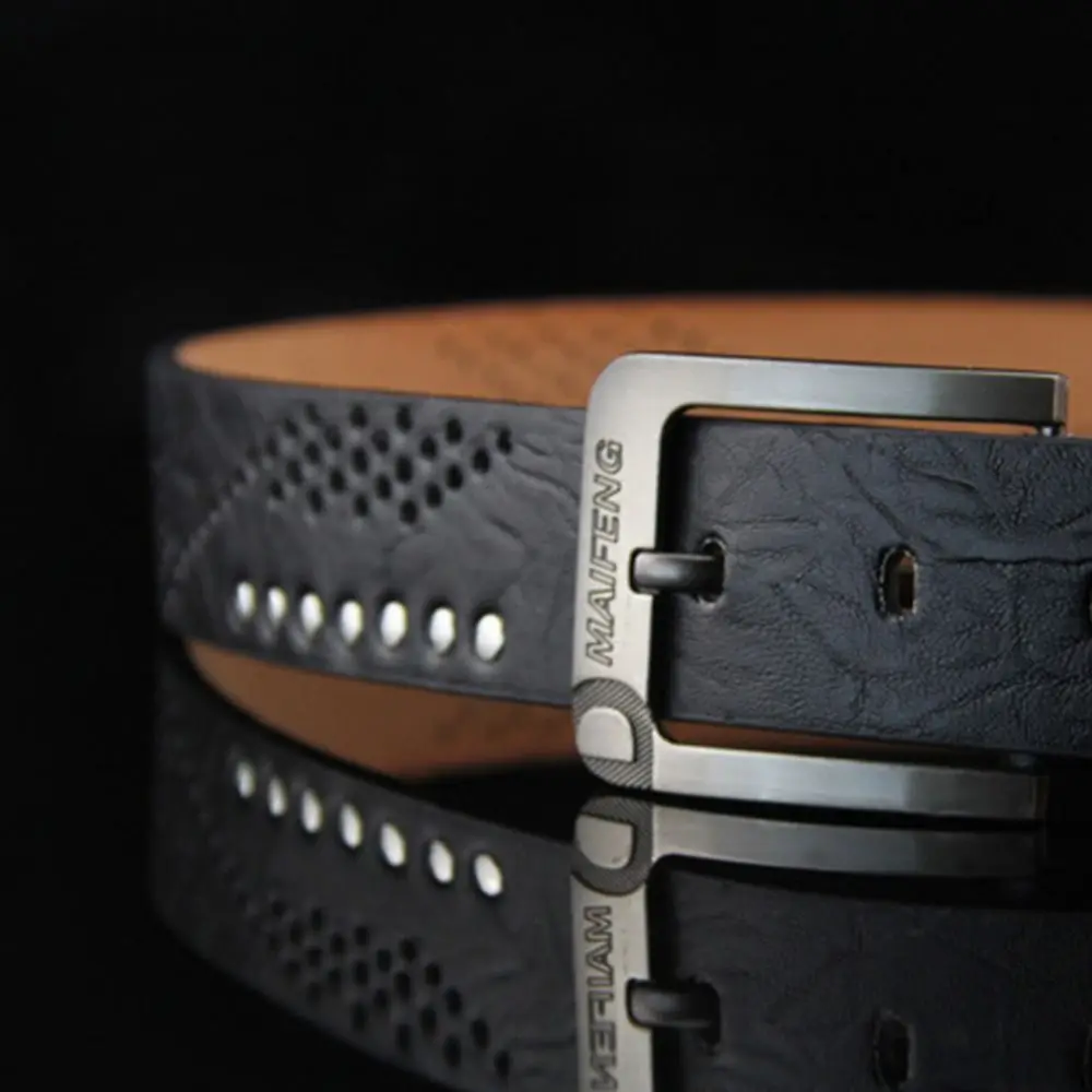 All-Match Wilde Rok Casual Heren Riemen Pin Gesp Tailleband Lederen Riem Broek Banden