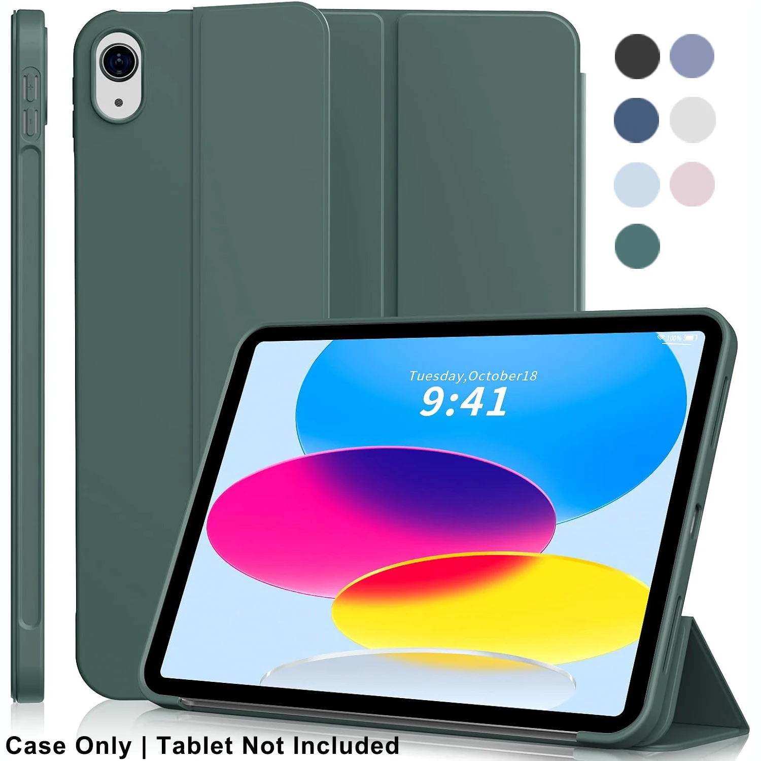 Hülle für iPad 11. A16 Pro Air 13 11 M3 M2 2025 12.9 9 8 7 6 5 4 10. Gen. Mini 7 6 Magnetische Klapphülle mit Ständer Weiche Rückenschale für Tablet
