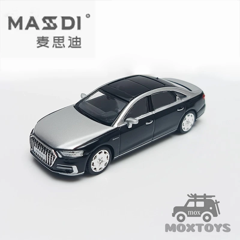 

MASDI 1:64 A8L Hoshi's version 2021 Silver Black AD1209 Diecast Model Car