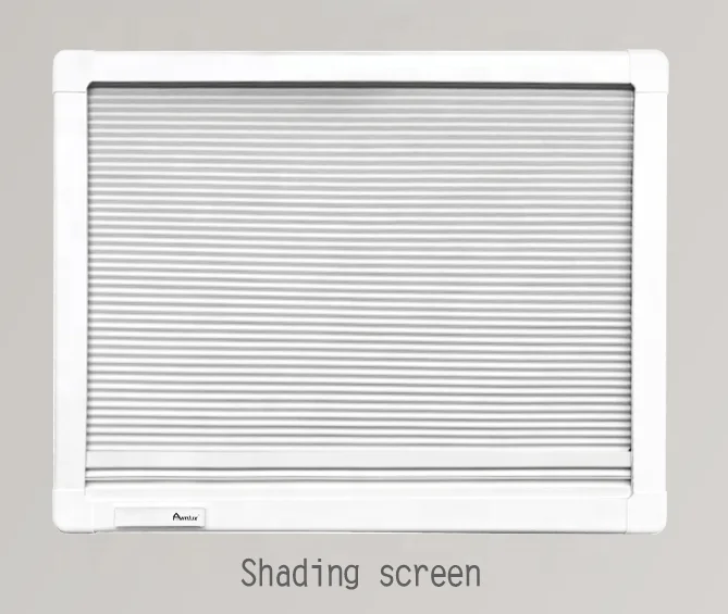 Awnlux Eco-Friendly Aluminum Alloy Frame Rv Caravan Sliding Anti-insect And Sunshade Honeycomb Blinds