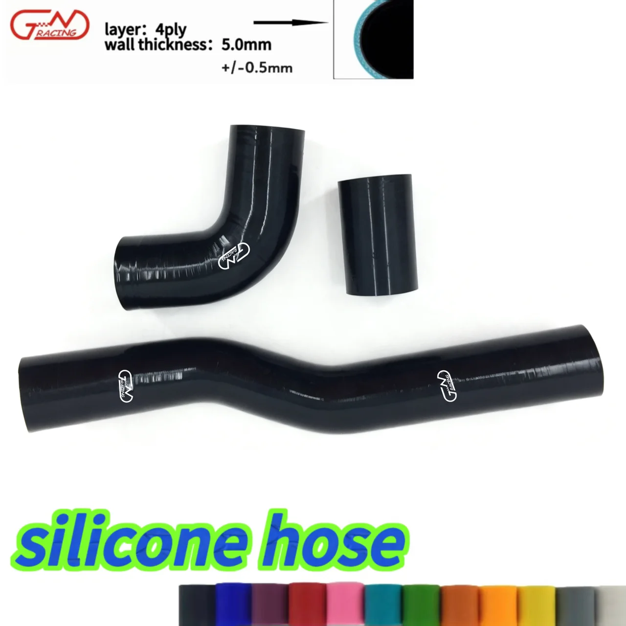 

Fit 1994-1998 Land Rover Discovery 300 TDI 300TDI Silicone Intercooler Hoses Kit