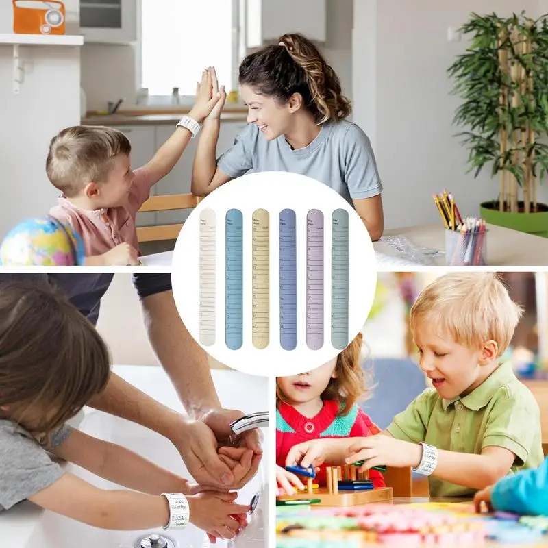 أساور ممرضة يمكن ارتداؤها ، أساور صفعة سيليكون ، يمكن مسحيتها للقيام قائمة اليد ، قابلة لإعادة الاستخدام