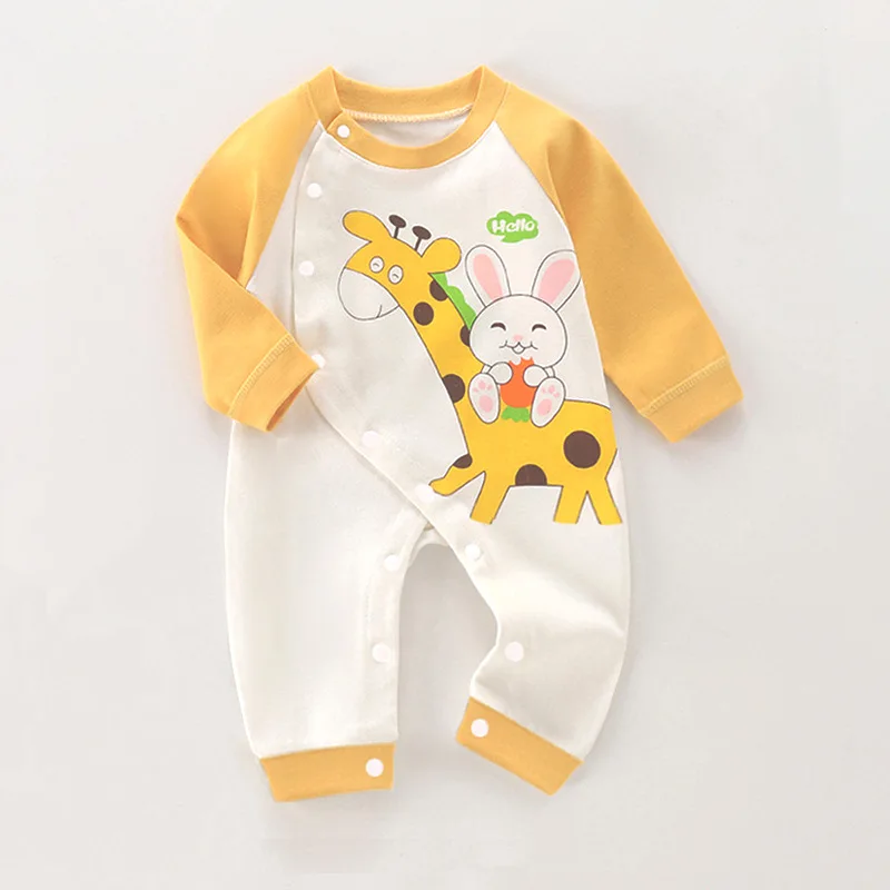 100% Cotton Newborn Jumpsuit Comfortable love mama Baby girls boys Crawling 0-12m Toddler Onesie