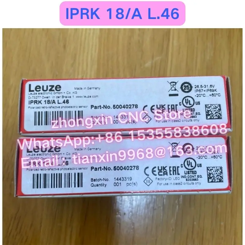 Brand new original IPRK 18/A L.46 50040278 photoelectric sensor Fast delivery