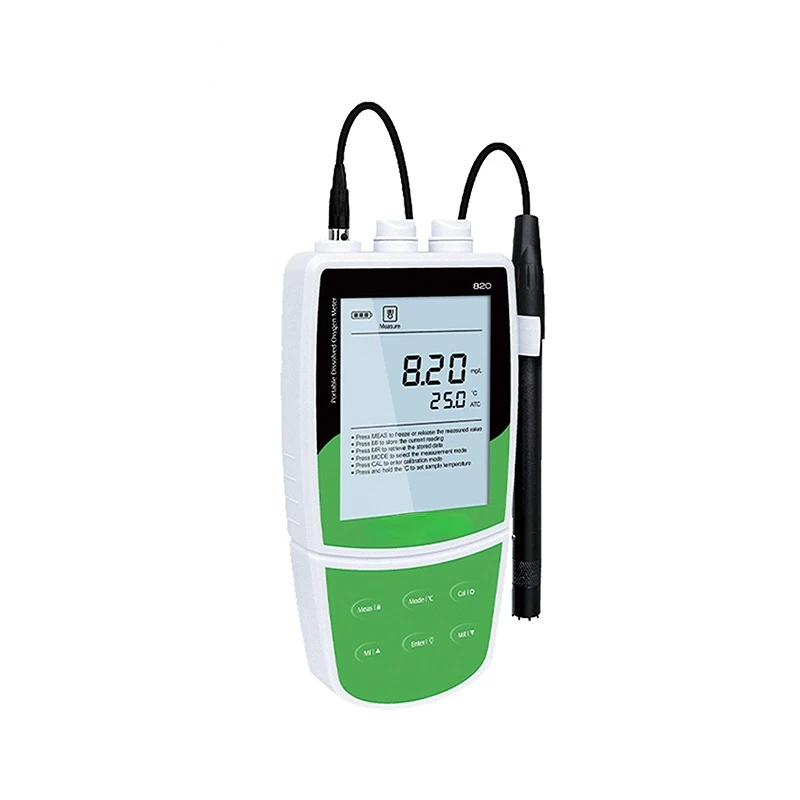 

PH-821 Portable Dissolved Oxygen digital 2 Points Push-Button Calibrations up to 48 Readings PH meter