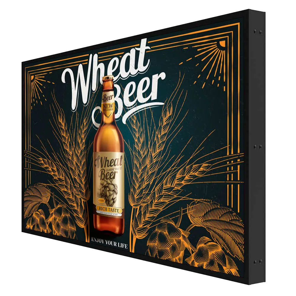 

Настенный экран, 2000 нит, высокая яркость, HD-рекламный монитор, внешний емкостный сенсорный Tft ЖК-дисплей