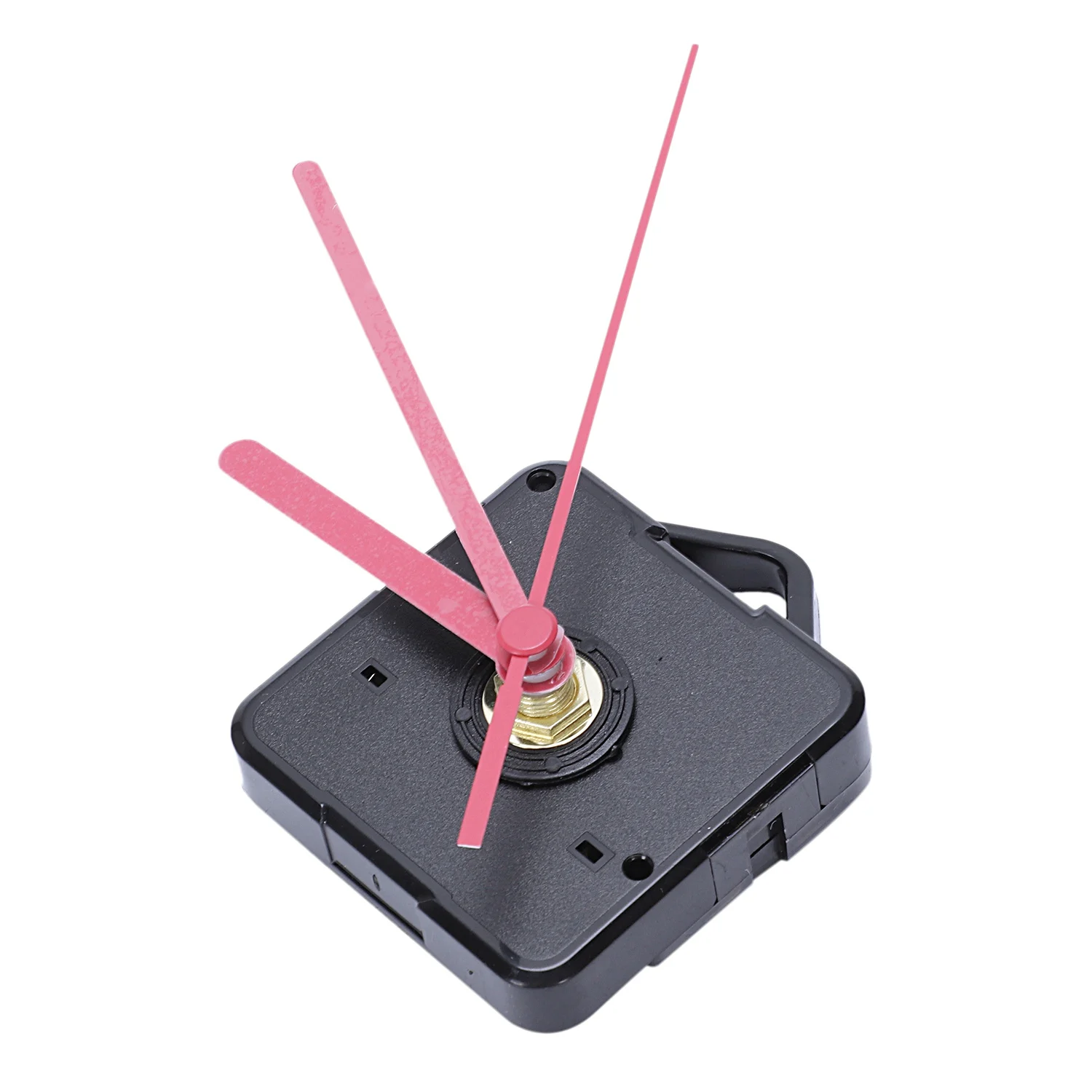 1 Pack Replacement Wall Clock Repair Parts Pendulum Movement Mechanism Quartz Clock Motor With Hands & Fittings Kit(Black+Red)