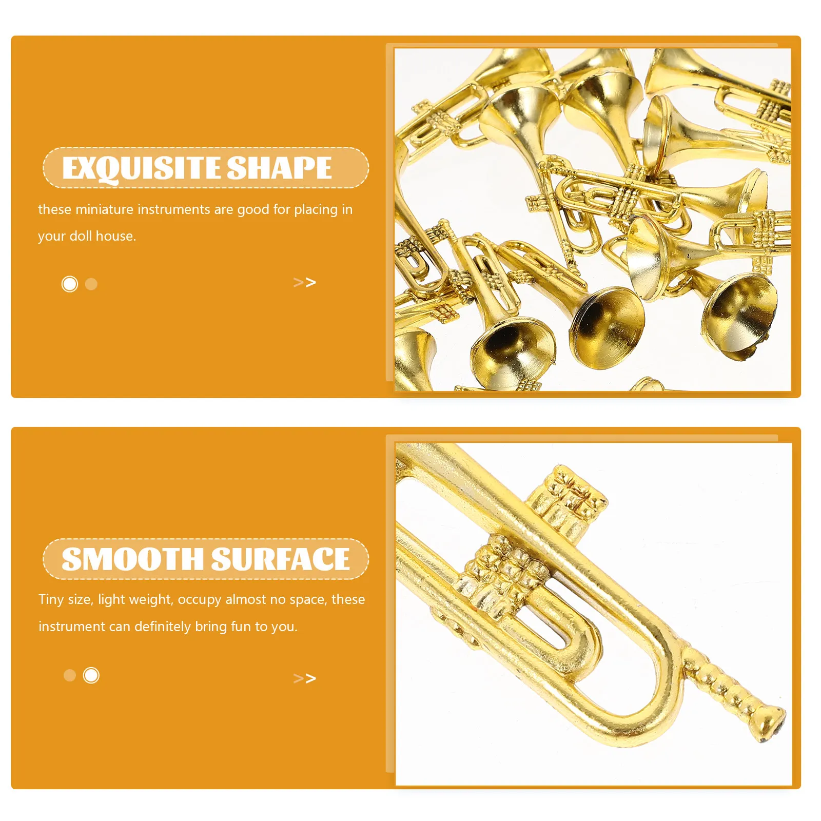 20Pcs Xmas Mini Instruments Or - Musical Instrument Xmas Ornaments ulasan dan harga