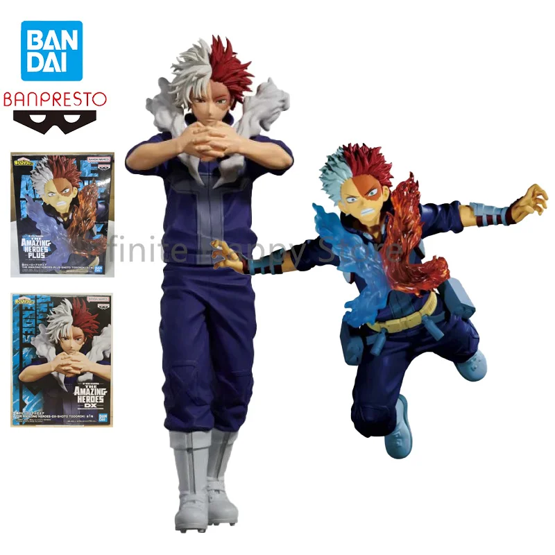 Original In Stock Bandai Banpresto My Hero Academia Todoroki Shoto Scenery Figure Ornaments Anime Movies Festival Collect