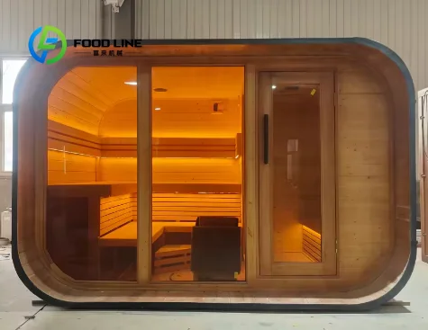 Luxury Outdoor Sauna Room Spacious Internal Space Humanized Layout For Villa High End Residence Holiday Villa And Relaxation