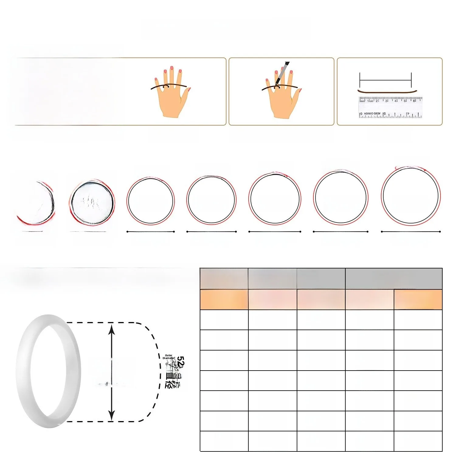 Silicone Ring Protector Fitness Sport Couple Finger Ring Stackable Arc Surface Anti-Scratch Universal Fashion Jewelry Accessory