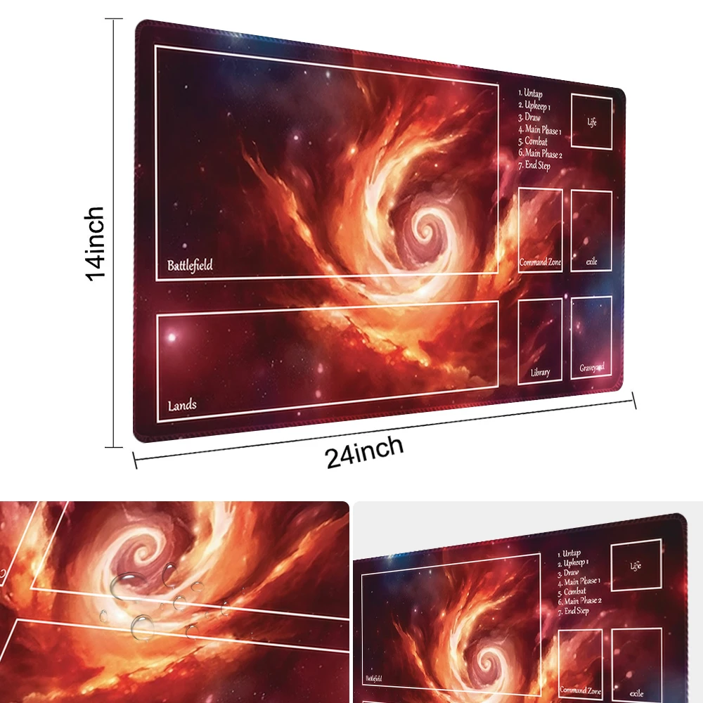 Blazer Nebula-Board Game TCG alas bermain ukuran permainan 60X35 CM alas mouse kompatibel untuk MTG CCG