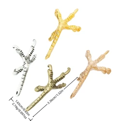 10-25 pieces of retro metal zinc alloy paw pendant for DIY handmade jewelry necklace making 4072