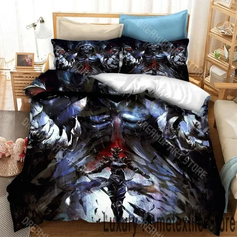 2026 3D Print Anime Overlord Bedding Set Boys Girl Twin Queen King Size Duvet Cover Pillowcase Bed Boys Adult Home Textiles