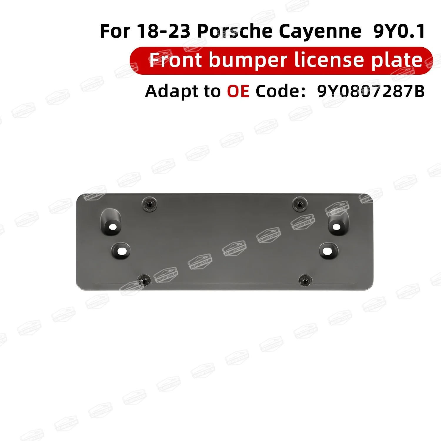 

For 2018-2023 Porsche Cayenne (9Y0.1) Front Bumper License Plate Frame OE9Y0807287B OE Replacement Parts