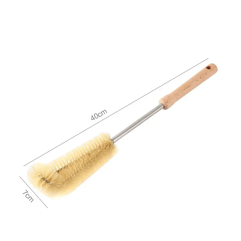 Long Wooden Handle Bottle Brush Feeding Bottles Cleaning Brushes Infant  Cleaner Beer Thermos Kitchen Household Cleaning Tools