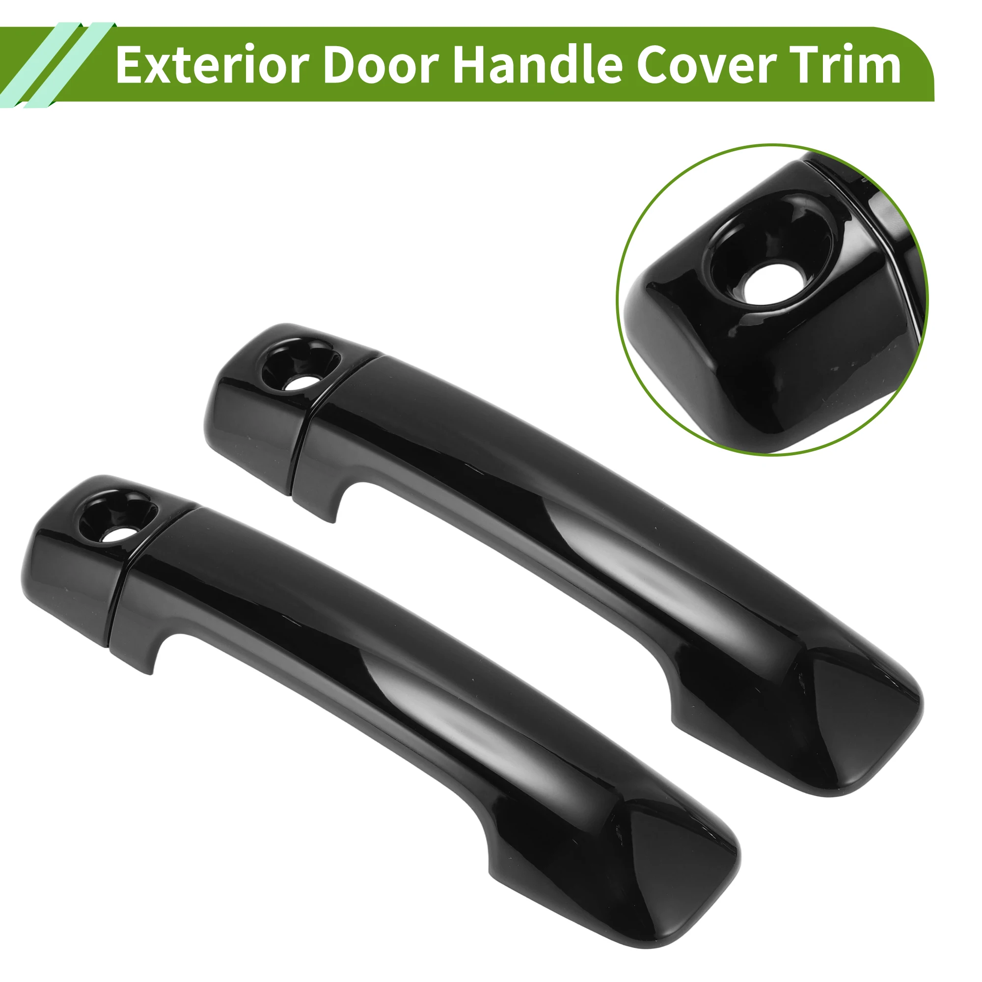 

UXCELL Exterior Door Handle Cover Trim Door Handle Cover for Toyota FJ Cruiser 2007-2022 Glossy Black 1 Set