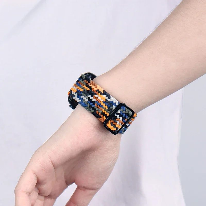 حزام نايلون لساعة أبل الترا 2 الفرقة 49 مللي متر 40 مللي متر 44 مللي متر 41 مللي متر 38 45 مللي متر مطاطا مضفر حلقة سوار IWatch سلسلة 9 8 7 6 SE 5 4