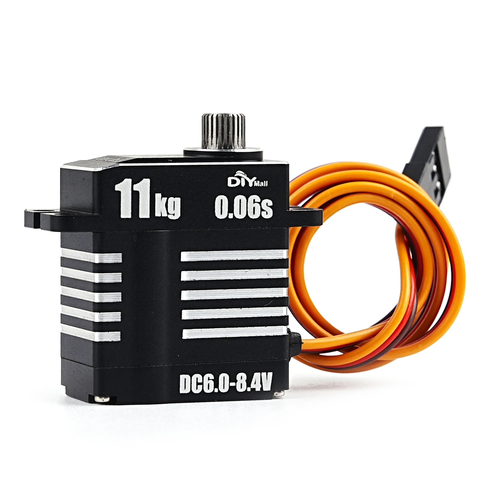 

Micro Digital Servo 11KG High Torque 8.4V Coreless Motor 0.06s Full Metal Gears Programmable 180 270 360 Degree for RC Car