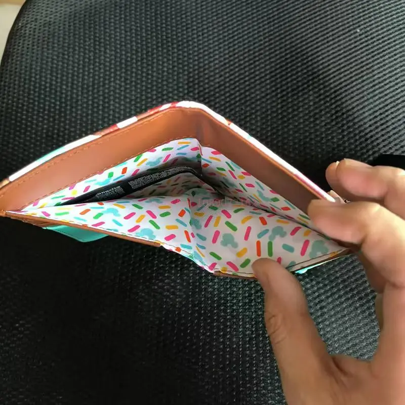 Disney carino Topolino Loungefly portafoglio pochette borsa da donna borsa per carte doppia piega portamonete pacchetto di carte per regali fidanzata