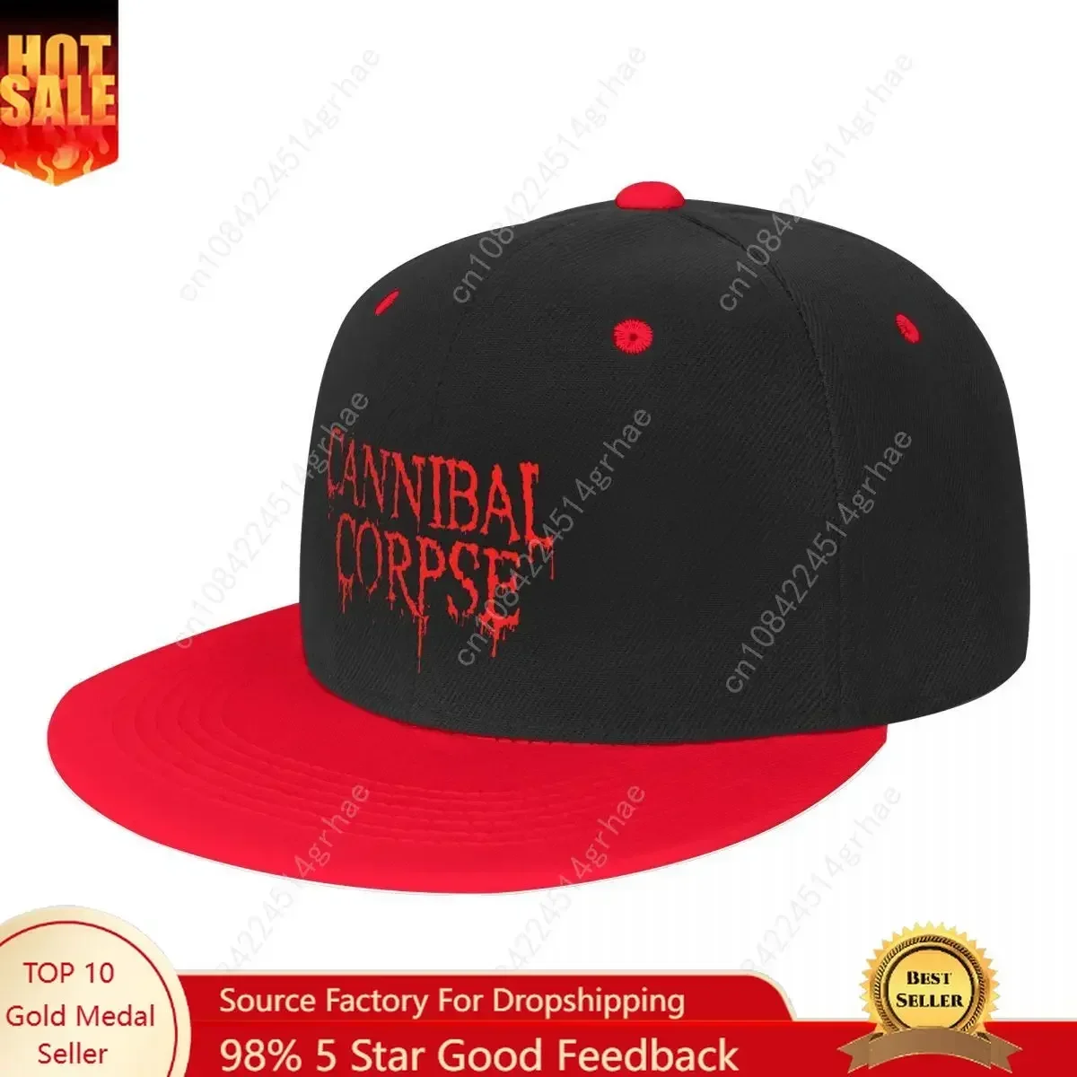 

Cannibal Corpse Death Metal Band Baseball Cap Men Butchered Skull Tomb Snapback Hat Hip Hop Sunshade Cap Outdoor