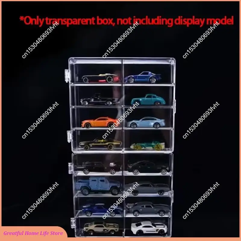 

AT59 1:64 Модель автомобиля Стойка для шкафа для автомобилей Hotwheel для витрины Hot Wheel Литье под давлением Пылезащитный дисплей для хранения