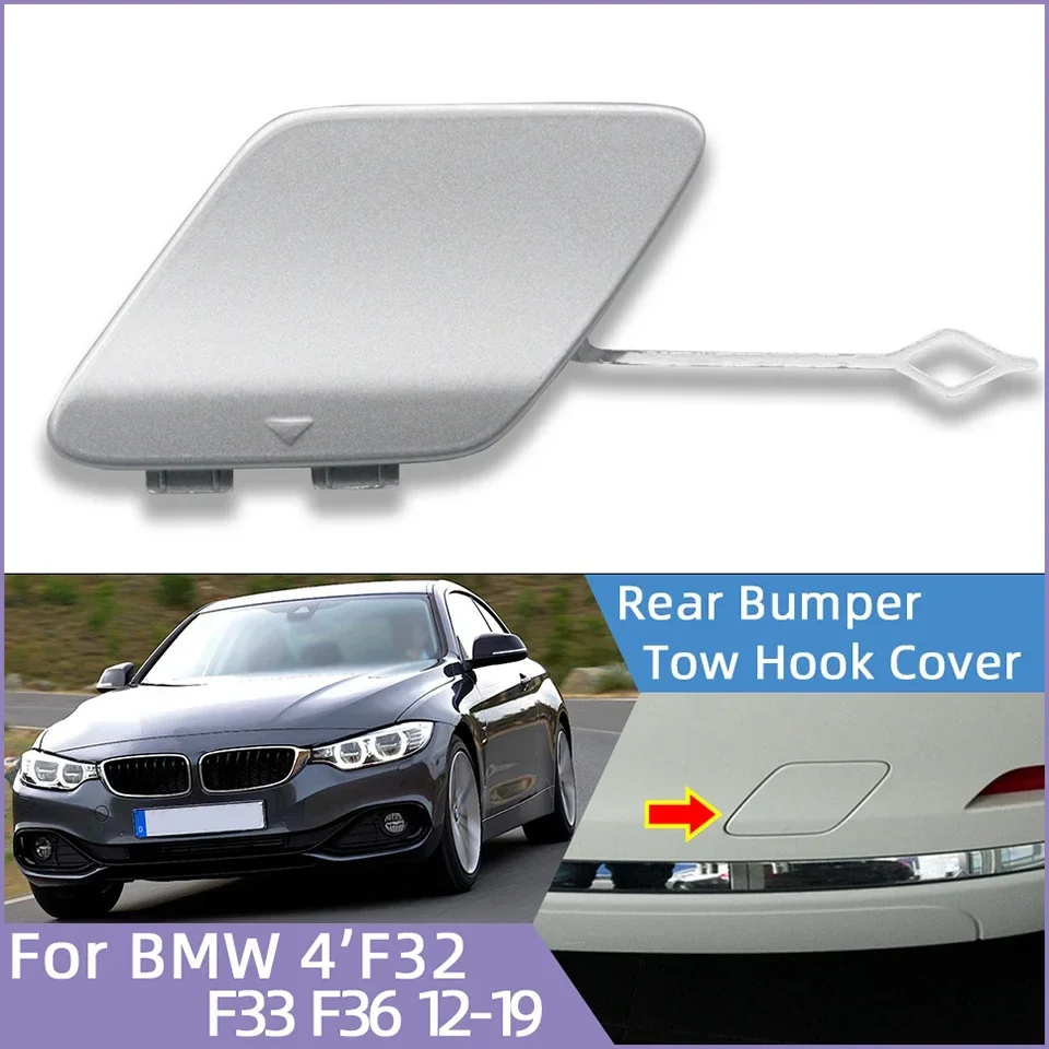 

Rear Bumper Tow Hook Cap Cover Decorative Traction Hook Shell For 2012-2019 BMW 4 Series F32 F33 F36 51127363264 Painted