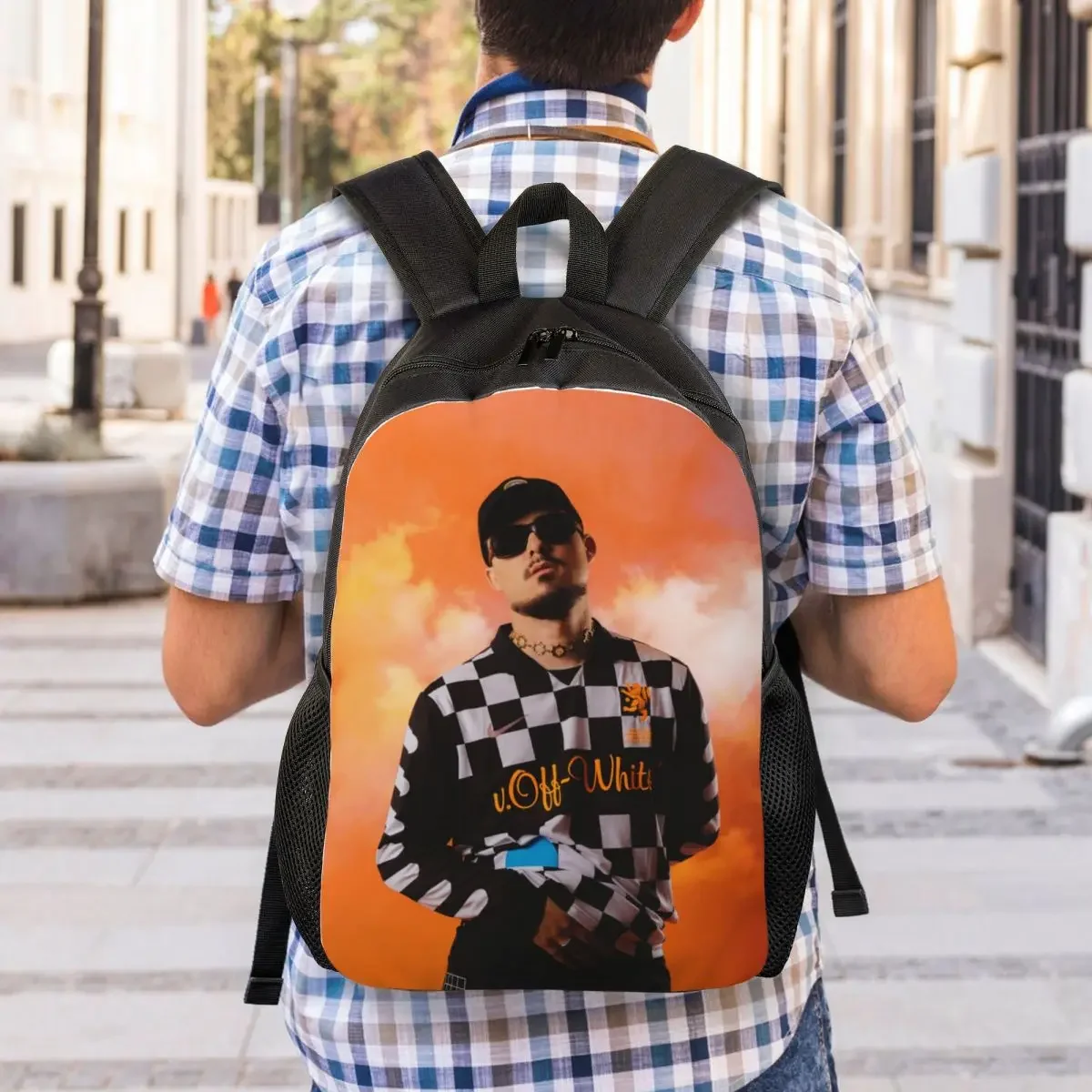 Customized Spanish Rapper Rock Dellafuente Backpack Women Men Casual Bookbag for College School Bags