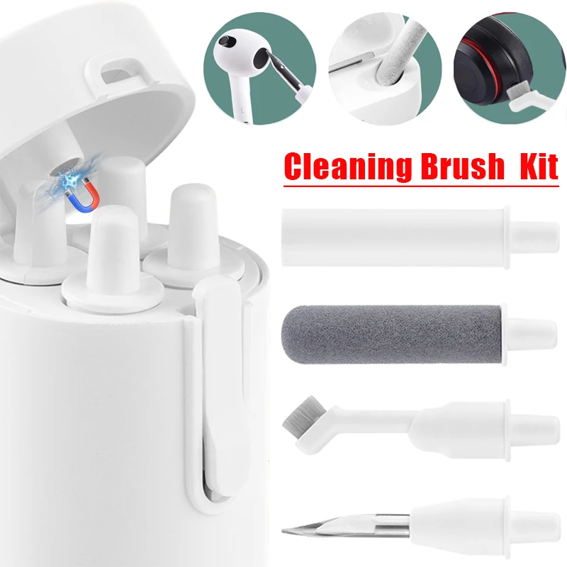 Bluetooth Earphone Cleaning Kit for Airpods Pro 3 2 1 Mobile Phone Camera Keyboard Cleaning Brush Portable Headset Cleaning Pen