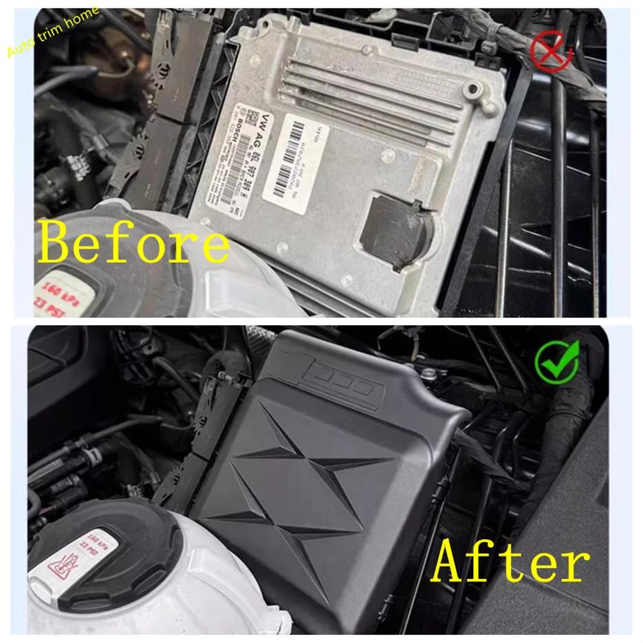 

For Audi Q5 2018 2019 2020 2021 2022 2023 2024 Cover Trim Electronic Control Unit Protector Cap Engine Computer Board Dustproof