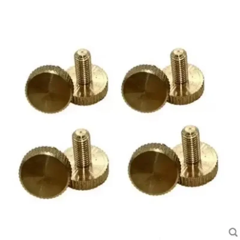 

oaCBeGIv 4pcs M5 Flat Head Brass Screws Hand Twist Knurled bolts Tighten lock adjustment Copper Screw bolt 8mm-16mm length
