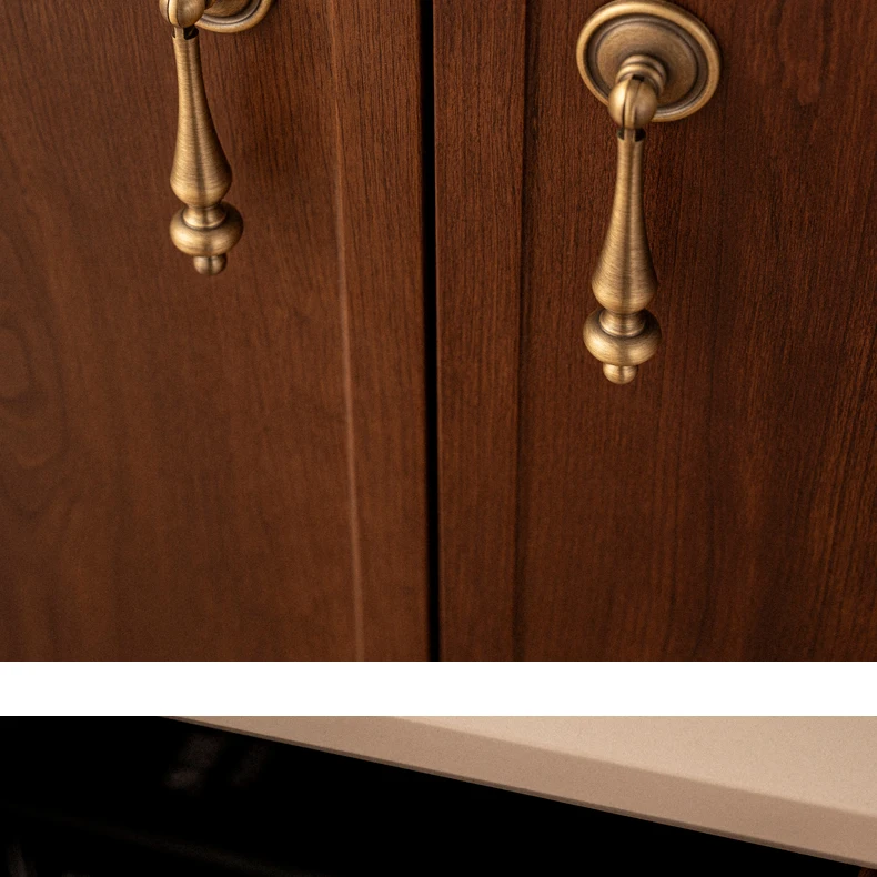 Antique brass furniture pull and drawer knob — supplier illustration 11