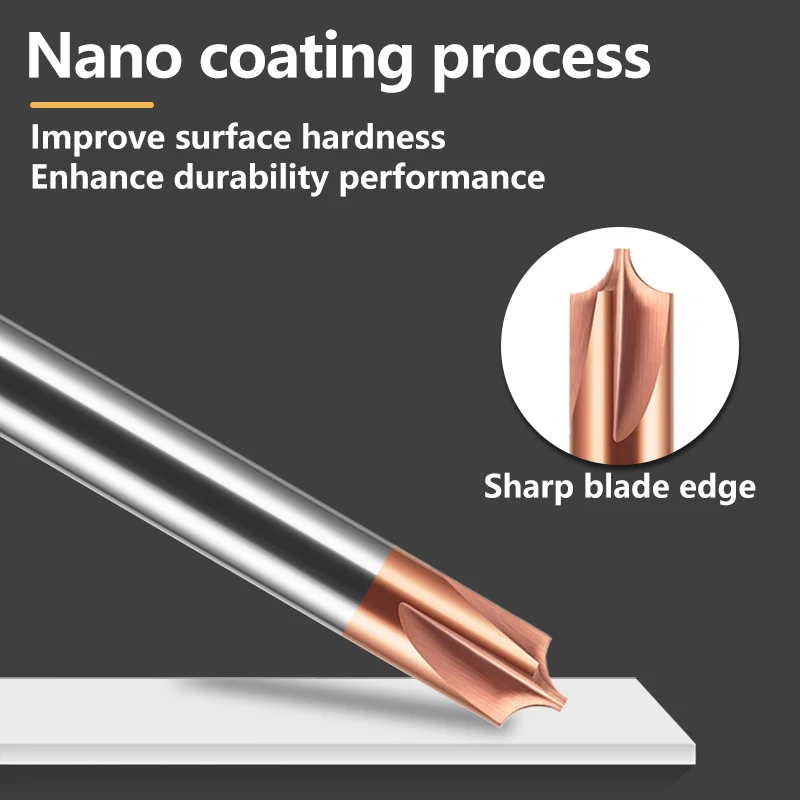 WALTETAP Carbide Radius Hoekafronding Tungsten Steel End Mill CNC Inner R Afschuinen Buiten Ragers Metalen frees